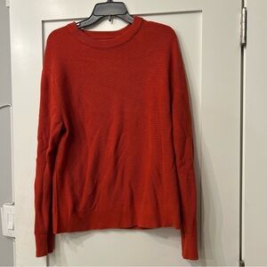 Banana Republic Vibrant Rust / Orange 100% Cotton Sweater